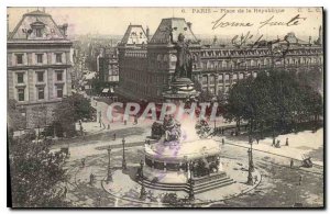 Postcard Old Paris Place de la Republique