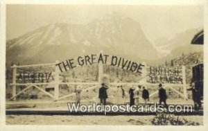 The Great Divide Alberta Canada Unused 