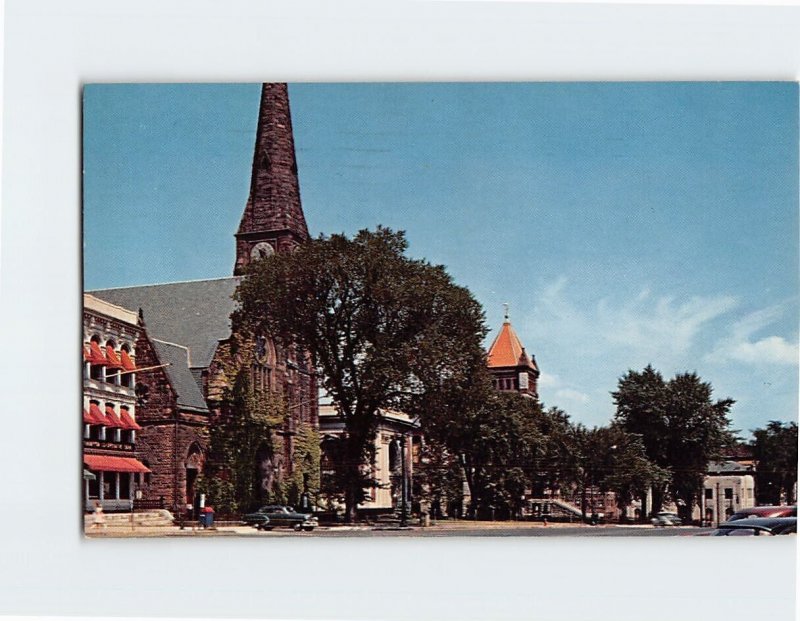 Postcard Main Street, Northampton, Massachusetts