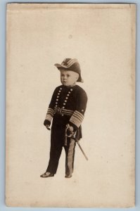 c1910's Midget Commercial Photographic Co. Davenport Iowa IA RPPC Photo Postcard