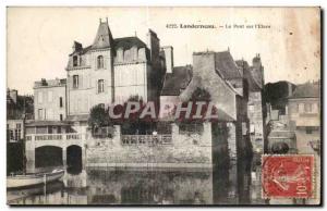 Old Postcard Landerneau Bridge on L Elorn