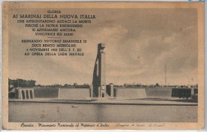 CARTOLINA d'Epoca - BRINDISI Città - MONUMENTO al MARINAIO  1940