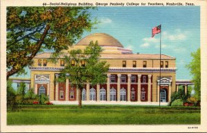 Vtg 1930's George Peabody College For Teachers Nashville Tennessee TN Postcard