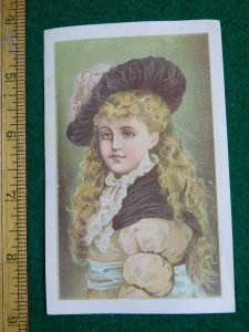 1870s-80s A Merry Christmas F W Williams Confectionery Victorian Trade Card F34