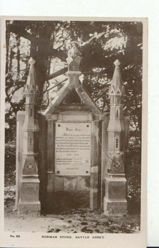 Sussex Postcard - Norman Stone - Battle Abbey - Ref 17025A