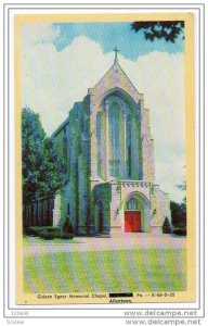 Gideon Egner Mem. Chapel , Allentown , Pennsylvania , 40-60s