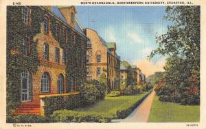Group Of 4 Evanston Illinois Northwestern University Antique Postcards K64350