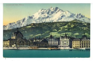 Switzerland - Luzern. View to Mt. Pilatus