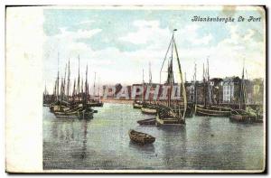 Postcard Old Port Yacht Blankenberghe