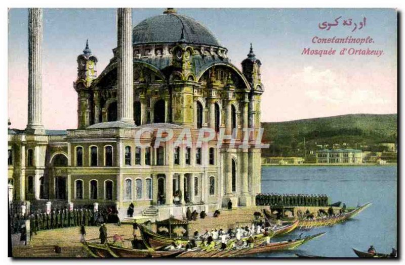 Postcard Old Constantinople Mosque D & # 39Ortakeuy Turkey