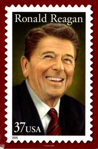 Stamps On Postcards Ronald Reagan 2006