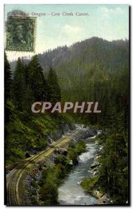 Postcard Beautiful Oregon Old Cow Creek Canon