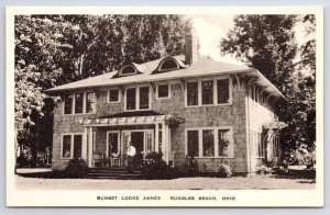 Ruggles Beach Ohio~Sunset Lodge Annex~2 Story~Half-Moon Dormers~Albertype~1920s