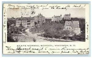 1900-07 State Normal School, Madison, South Dakota Vintage Postcard P16