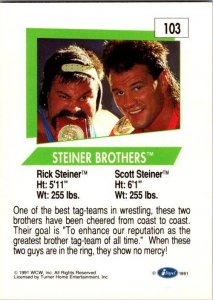 1991 WCW Wrestling Card Steiner Brothers sk21149