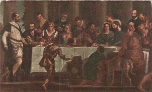 P. Veronese. Jesus at the weddings of Cana Fine painting, vintage Spanish PC