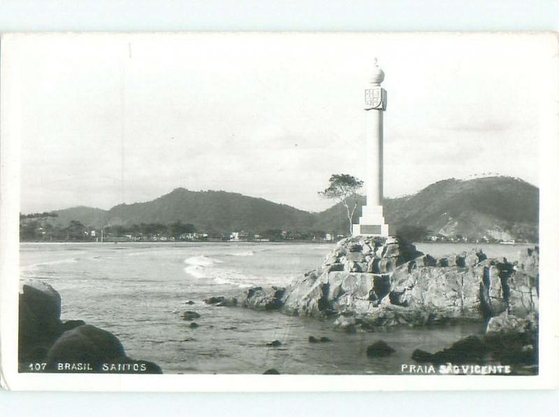 old rppc NICE VIEW Santos - Sao Paulo Brazil i1832