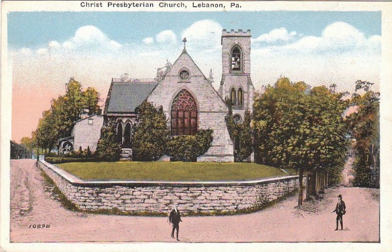 Postcard Christ Presbyterian Church Lebanon PA