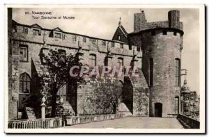 Narbonne Old Postcard Saracen Tower and museum