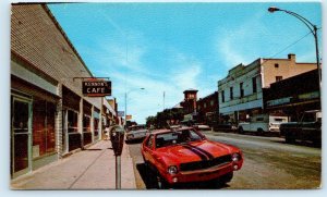 POTOSI, Missouri MO ~ STREET SCENE Kennon's Cafe - Washington County Postcard