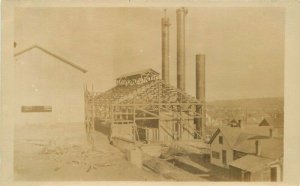C-1910 Factory Industry Construction RPPC Photo Postcard 20-3948