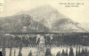 Cascade Mt Main St Banff Canada Postcard