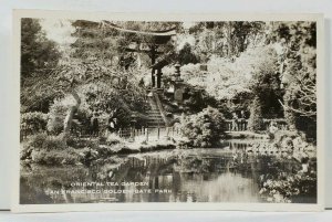 Oriental Tea Garden San Francisco Golden Gate Park RPPC Postcard L10