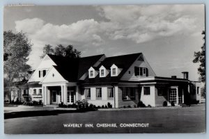 1954 View Of Waverly Inn Cheshire Connecticut CT RPPC Photo Vintage Postcard