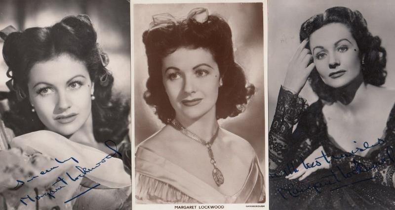 Margaret Lockwood 3x Signed Postcard Photo s