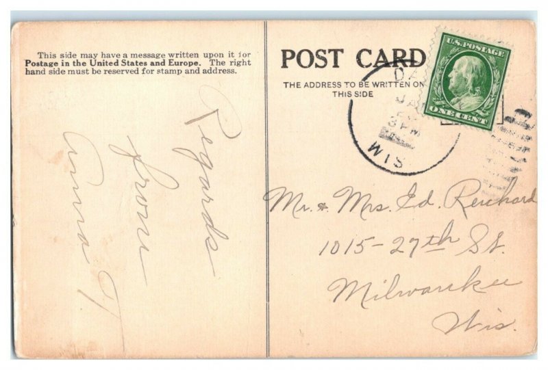 New Mud Creek Bridge, Winneconne, WI Postcard *7H12