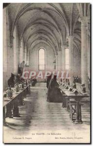 Old Postcard Other La Trappe The Refectory Monk Moines