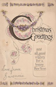 CHRISTMAS GREETINGS, PU-1914; Tuck No. C 5093