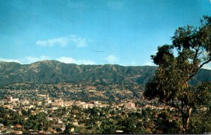 California Santa Barbara Panoramic View 1965