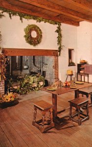 Postcard Adam Thoroughgood Brick House Parrish Road Great Hall Virginia Beach VA