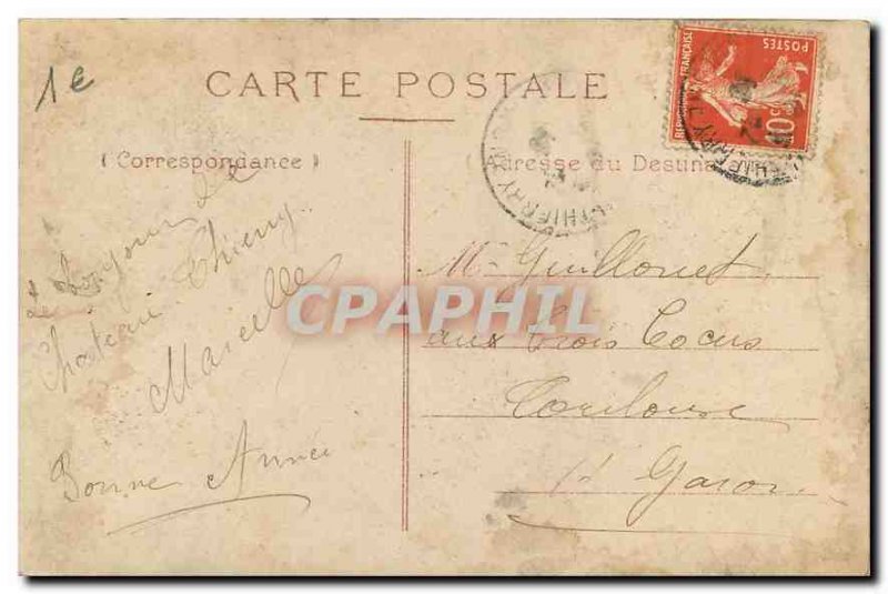 Old Postcard Chateau Thierry Porte Saint Jean and chemin de Ronde