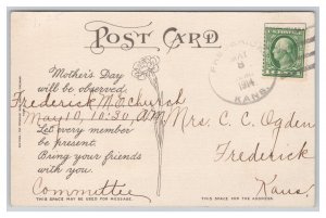 Mother's Day Poem Postcard c1914 Postmark