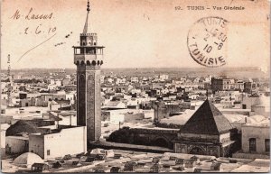 Tunisia Tunis Vue Générale Vintage Postcard C158