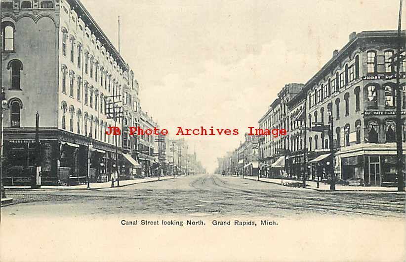 MI, Grand Rapids, Michigan, Canal Street, Looking North, Rochester News