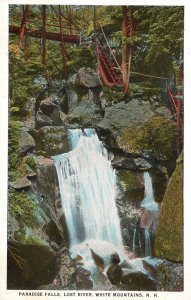 Vintage Postcard Paradise Falls Lost River White Mountains New Hampshire ANC Pub