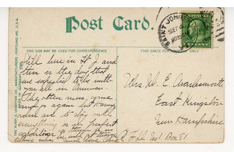 VT - St. Johnsbury. A Street Scene   (chips, crease)