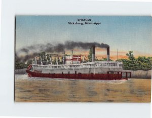 Postcard Sprague Vicksburg Mississippi USA