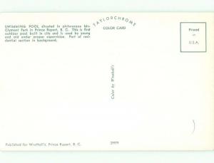 Unused Pre-1980 PARK SCENE Prince Rupert British Columbia BC c7397