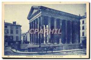 Postcard Old Vienna Temple of Augustus and Livia