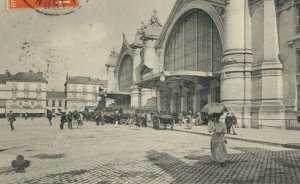 France Tours La Gare Vintage Postcard 07.72