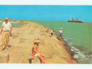 Pre-1980 FISHING SCENE Pasadena & Galveston & Houston & Corpus Christi TX AF5567