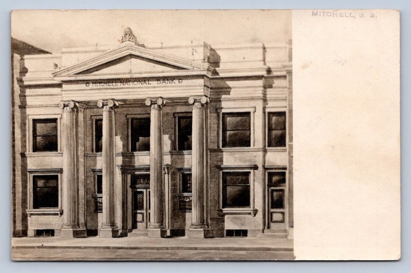 J94/ Mitchell South Dakota Postcard RPPC c1910 Mitchell National Bank 460