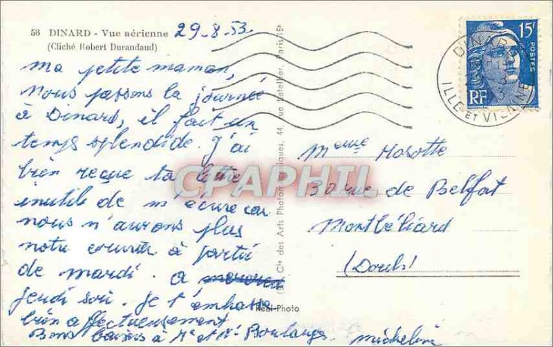 Postcard Modern Dinard Aerial view