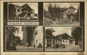 Czech Republic Cizske Kupele Multi View Old Postcard