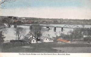 The New Rocks Bridge in Haverhill, Massachusetts over Merrimack River.