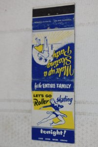 Make Up a Skating Party Roller Skating 20 Strike Matchbook Cover